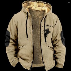 Erkek Hoodies Sweatshirts Erkek Hoodies Fermuar Kovboy Denim Desen Kış Kış Erkekler/Kadınlar Kalın Giyim Uzun Kollu Sweatshirt Ceket Dış Giyim