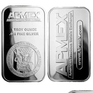 Inne sztuki i rzemiosła 100pcs/Lot American Precioy Metals Exchange Ex 1 un Sier Bar No Magnetyczne FY5498 0206 DOSTAWA DOSTAWOWA DOM DHWRV