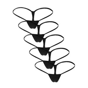 Kobiety majtki 5pcs Womens Sexy Bielizna Micro Mini Thong G-String Low tali