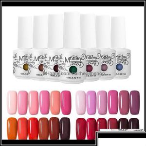 Nail Gel Nail Gel Art Salon Saúde Beleza Grande 18ml Polonês Glitter Led UV Verniz Soak Off Lacquer Longa Duração 252 Cores Diaah Soky Dhdkf