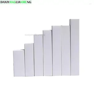 Envoltório de presente 50 Pçs / lote 2 / 2cm / 6 / 6cm 14- 33cm Caixa de embalagem universal Caixas de papel Kraft Longo Retângulo Neutro Caixa em branco