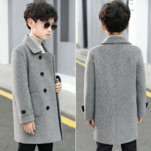 재킷 아이 겨울 재킷 윈터 양모 코트 소년 모직 겉옷 어린이 옷을 따뜻하게 두껍게 블레이저 옷 p07 231026
