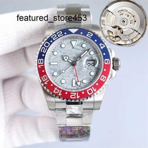 Luxury Watch Clean Factory Rolaxes Red Producerar Watch Automatic 2836/3186/3285 Blue Ceramic Bezel Dial 904L Steel Super Edition Band Card Card