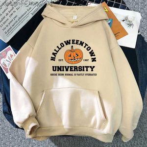Mens Hoodies Sweatshirts Classic Halloween Town University Pumpkin Hoodies Winter Warm Womenmen Hoodie SpringAutumn Unisex Sweatshirt Harajuku Sudadera L23102