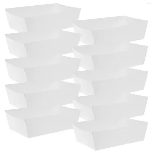 Plattor 100 datorer pappersbåtar stekt hållare gratis rabatt mellanmål containrar avtagande containrar som håller