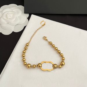 Designer 18k Gold-plated Chain Bead bracelet Love Women Jewelry adjustable bracelets Chain Romantic Vintage Love Necklace Spring Travel Ornaments Gift Chains