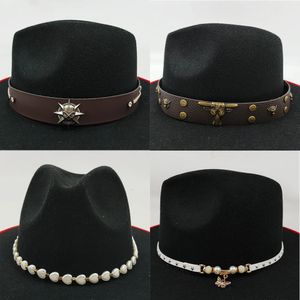 Wide Brim Hats Bucket Men Hat Accessories Bull Belt Women Straw Cowboy Fedora Buckle Outdoor Decor Fashion 231027