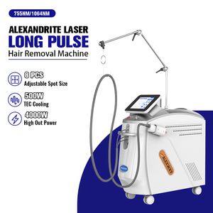 FDA Zatwierdzona Alex Laser Machine Hair Machine Nd Yag Laser 755NM 1064NM Alexandrite Long Pulse Equipment