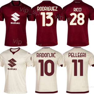 2023-24 Piłka nożna Torino 32 Vanja Milinkovic-Savic Jerseys Club Team 3 Perr Schuurs 13 Ricardo Rodriguez 8 Ivan Ilic 10 Nemanja Radonjic 11 Pellegri Football Kits Zestawy koszulowe