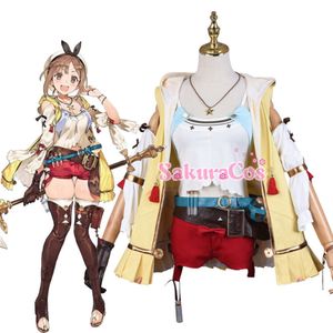 Anime Atelier Ryza: Ever Darkness the Secret Hideout Reisalin Stout Uniform Full Set Cosplay Costume Halloween Frete Grátis