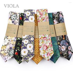 Bow Ties Top Floral Camellia Rose Lotus Cotton 6.5cm Tie Green Young Men Wedding Banquet Party Dress Tuxedo Gift Cravat Accessory