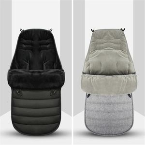 Sleeping Bags Winter thickened sleeping bag warm baby envelope born windproof waterproof stroller foot cover accessor 231027