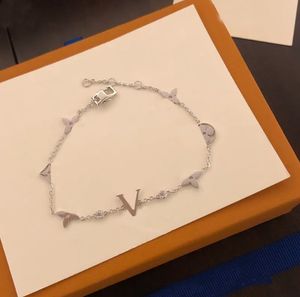 Kadın Bilek Tasarımcı Bangles Moda Mektupları Çiçekler Takı Lüks Elmaslar 18K Altın Bileklik Takımı Rosegold Bilezikler 925 Gümüş Noel Presentes Yeni