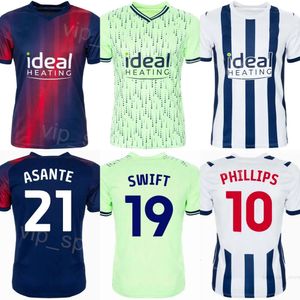 Club 19 John Swift Trikots West Bromwich Soccer Albion 21 Brandon Thomas-Asante 2 Darnell Furlong 7 Jed Wallace 6 Semi Ajayi Matt Phillips Fußballtrikot-Kits 2023 24