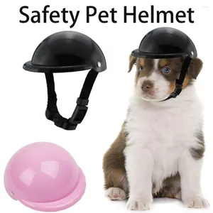 Hundebekleidung Ctue Verstellbare Sicherheits-Haustierkappe ABS-Helme Fashion Protect Ridding für Motorräder Fahrrad Sonne Regenschutz