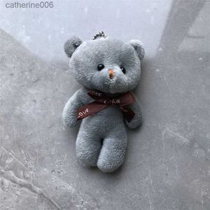 Fyllda plyschdjur Hot Sell - Little Bear Plush Stuffed Toys 6Colors - Key Chain Doll; Bröllopsfest dekoration gåvor 231228