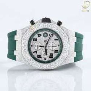 3ux1 D VVS 스터드 스터드 Moissanite Diamond Bussdown Pass tter 수제 브랜드 Luminous Men Explorder 333U를위한 Profsional Wrist Watch