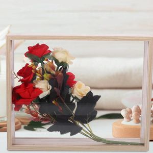 Frames Dried Flower Frame Display Stand Po Holder Decor Small Case Cabinets