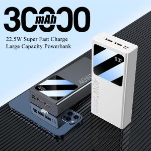 Power Bank Large Capacity Portable 30000mAh Powerbank External Battery Charger For iPhone 14 13 12 Xiaomi Mi 9 Samsung Poverbank
