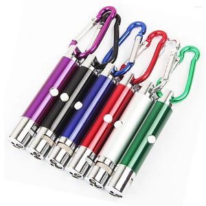 Flashlights Torches 10pcs/lot Mini 2 In 1 White LED Keychain With 1mW Red Light 4 Desgin Pattern Pet Torch Keyring Logo
