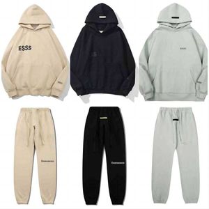 Essentialhoodies Hoodie Men's Hoodies Moletons Designer Mens Essent Pulôver Oversized Tops Jumper Reflexivo Carta Impressão Tamanho S-XL Essent Hoodie