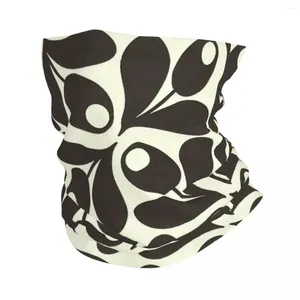 Halsdukar Orla Kiely Floral Black Flower Bandana Neck Gaiter Tryckt Balaclavas möter halsduk Huvudbonader som kör för män kvinnor vuxen hela säsongen