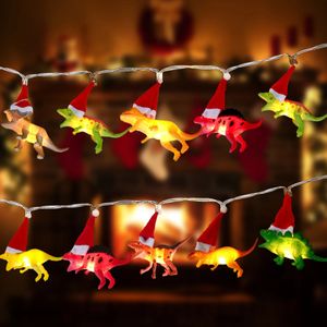 クリスマスの装飾2m 10 ledクリスマス恐竜弦ライトクリスマスツリー装飾家のためのメリークリスマス装飾ハッピー年2024 231027