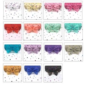 Tecido de roupas 15cm 10 jardas lua estrela confetes glitter tule rolos organza malha pura gaze rolo artesanato suprimentos decoração de festa de casamento