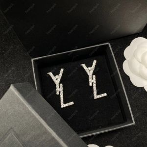 Brincos de diamante designer jóias moda brinco de prata para senhora feminino festa studs aros casamento noivado para caixa de noiva q4