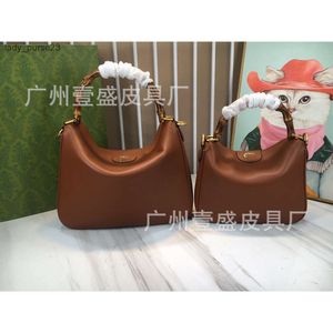 Bag Handbag Box Kucci 2023 Spring/Summer Purse New Bamboo Joint Fashion Simple Women One Shoulder Oblique Straddle Lunch Classic Bags 746251 1F1O