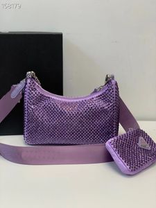 TOP TORBY TOP DIAMENT Kobiety Messenger Bag Nowe kryształowe torebki Summer Fashion torebki pod pachami luksusowe pojemniki bling nylonowe jakość klasyczne plecaki