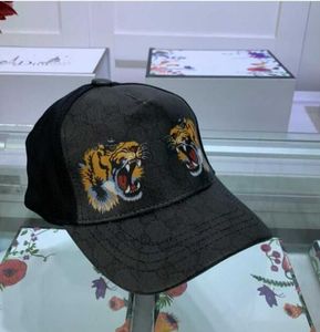 Lyxdesigner Tiger Animal Hat broderade Snake Men's Brand Herr- och kvinnors baseballmössa 2023