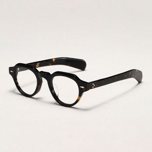 Optyczne okulary dla mężczyzn kobiety retro projektant JMM KMRX Fashion dwukolorowe ramy z włókna szklanego octanowego szklanego szklanego europejskiego i amerykańskiego płytarskiego obiektywu z pudełkiem z pudełkiem