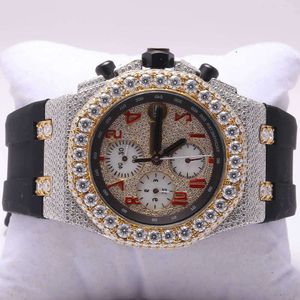 Hz12 iv5t premium de alta qualidade vvs marca superior quente personalizado dign hip hop masculino mulher mão conjunto lcd fora diamante moissanite watchfphi22mpgj