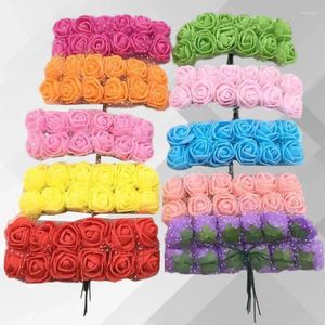 Decorative Flowers Exquisite Gift Box Accessories With Lace Rose Dried Flower And Candy Woven Wreath Vine Real Easy To Use