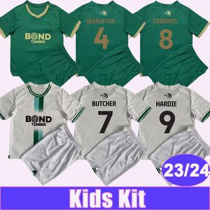 23 24 Plymouth Argyle Kid Kit Soccer Jerey Wright Houghton Edwards Butcher Gibson Scarr Pleguezuelo Mumba Hardie Home Away