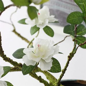 Flores decorativas plantas realista artificial bonsai aspidistraelatior bela casa jardim decorar