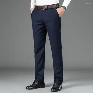 Calças masculinas boutique moda negócios formal desgaste cavalheiro estilo britânico confortável tendência casual bonito magro casamento