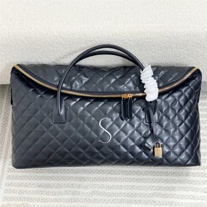 Klassische Damen-Reisetasche aus gestepptem Leder, Luxus-Urlaub, hohe Kapazität, Umhängetaschen, Designer-Clutch-Totes, Herren-Damen-Gepäckhandtasche aus echtem Leder