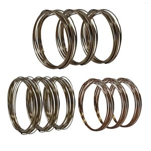 Garden Decorations Bonsai Wire Kit- 9 Roll Anodiserade aluminiumträdträningsledningar i 3 storlek för formning av styling inomhusträd - Brown