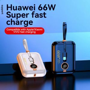 66W Power Bank 20000mAh Super Fast Charge PowerBank Portable Charger Digital Display External Battery Pack for iPhone Samsung