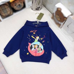 New baby hoodie high quality Complete labels kids sweater Size 100-160 Colorful cartoon pattern children pullover Oct25