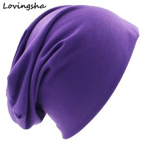 Beanieskull Caps Lovingsha Fashion Brand autunt and Winter Hats for Women Solid Design Ladies Thin Hat Skullies Beanies Men Hat Unisex HT029B 231027