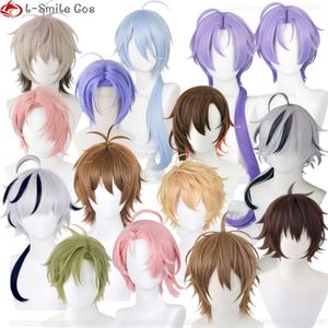 Catsuit Costumes High Quality Game Nu: Carnival Quincy Olivine Aster Eiden Kuya Edmond Blade Yakumo Garu Cosplay Halloween Wigs + Wig Cap