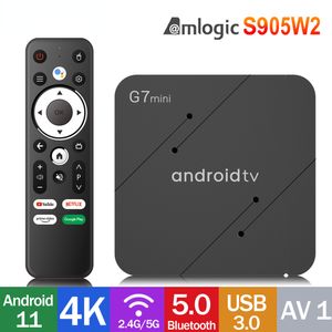 G7 Mini Amlogic S905W2 Smart TV BT5.0 Android11 ​​2G16G 5G WiFi 4K HDR Netflix YouTube Set Top Box VS IATV Q5