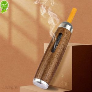 Anti-dirty Wooden Car Ashtray with Cigarette Filter Holder and Ash Collection Tray - 2024