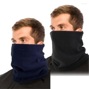 Halsdukar 2st/mycket varmare män sport bandana cykling fiske halsduk hals omslag polär fleece utomhus gaiter tube huvudkläder