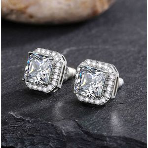 Diamante Moissanite con zirconi quadrati rotondi di fascia alta