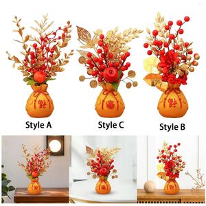 Dekorativ blommor Blomma korg prydnadsdekoration Autumn Harvest Harts Vase Artificial