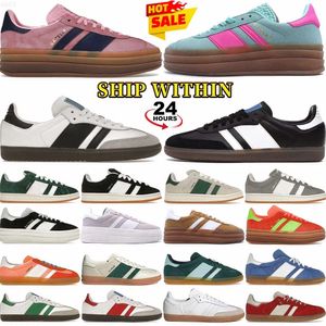 3Gazelle Designer Sapatos Sapatos Casuais Sneaker Negrito Rosa Brilho Pulso Mint Rosa Núcleo Preto Branco Solar Super Pop Rosa Quase Amarelo Mulheres Esportes Sapatilhas